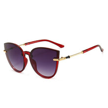 Carica l'immagine nel visualizzatore di Gallery, 2023 Cat Eye Women Sunglasses High Quality Black Transparent Female Sun Glasses Oculos Feminino De Sol Zonnebril Dames