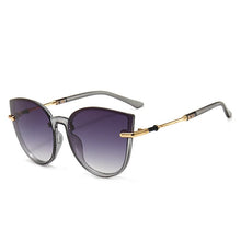 Carica l'immagine nel visualizzatore di Gallery, 2023 Cat Eye Women Sunglasses High Quality Black Transparent Female Sun Glasses Oculos Feminino De Sol Zonnebril Dames