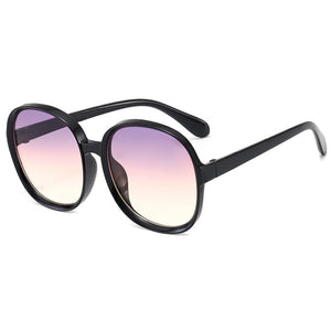2023 Classic Big Frame Round Sunglasses Vintage Brand Designer Plastic Frame Colorful Sun Glasses UV400 Lentes De Sol Mujer