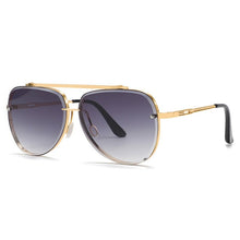 Load image into Gallery viewer, 2023 Classic Retro Punk Metal Pilot Sunglasses Men Women Trendy Large Frame Brand Design Sun Glasses Female Driving Eyewears UV
