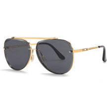 Load image into Gallery viewer, 2023 Classic Retro Punk Metal Pilot Sunglasses Men Women Trendy Large Frame Brand Design Sun Glasses Female Driving Eyewears UV