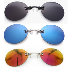 Load image into Gallery viewer, 2023 Classic Round Clip On glasses Matrix Morpheus Sunglasses Matrix Sunglasses Movie sunglasses rimless sunglasses men