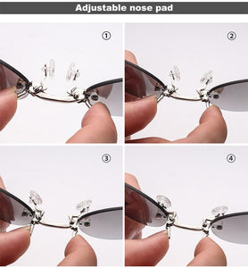 2023 Classic Round Clip On glasses Matrix Morpheus Sunglasses Matrix Sunglasses Movie sunglasses rimless sunglasses men