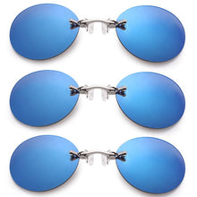 Load image into Gallery viewer, 2023 Classic Round Clip On glasses Matrix Morpheus Sunglasses Matrix Sunglasses Movie sunglasses rimless sunglasses men
