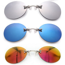 Load image into Gallery viewer, 2023 Classic Round Clip On glasses Matrix Morpheus Sunglasses Matrix Sunglasses Movie sunglasses rimless sunglasses men