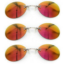 Load image into Gallery viewer, 2023 Classic Round Clip On glasses Matrix Morpheus Sunglasses Matrix Sunglasses Movie sunglasses rimless sunglasses men