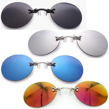 Load image into Gallery viewer, 2023 Classic Round Clip On glasses Matrix Morpheus Sunglasses Matrix Sunglasses Movie sunglasses rimless sunglasses men