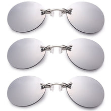 Load image into Gallery viewer, 2023 Classic Round Clip On glasses Matrix Morpheus Sunglasses Matrix Sunglasses Movie sunglasses rimless sunglasses men