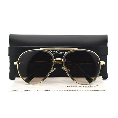2022 Classic Vintage Aviation Sunglasses Women  Brand Designer Retro Driving Sun Glasses For Men Shades Eyewear With Case