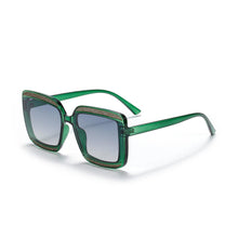Load image into Gallery viewer, 2023 Classic Vintage Square Sunglasses Woman Siamese Oversized Sunglasses Woman/Men Retro Sunglasses Gradients Lens De Sol Mujer
