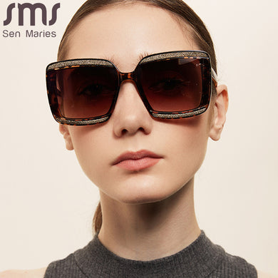 2023 Classic Vintage Square Sunglasses Woman Siamese Oversized Sunglasses Woman/Men Retro Sunglasses Gradients Lens De Sol Mujer