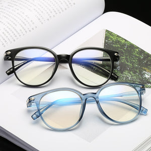 2022 Clear Glasses Women Anti Blue Light Eyeglasses Computer Gaming Goggles Vintage Round Fake Glasses Optical Spectacle Frame