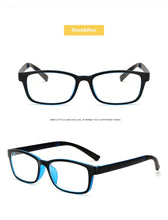 Load image into Gallery viewer, 2022 Computer Glasses Men Women Square Anti Blue Light Radiation Coating Film Tinted 0 Degree Clear Lens For Work Home Gaming