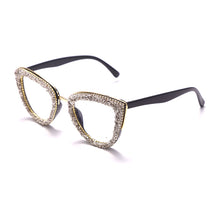Load image into Gallery viewer, 2023 Custome Prescription Glasses Blue Light Frame Cat Eye Rhinestone Sunglasses Vintage Frame For Women