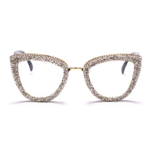 Load image into Gallery viewer, 2023 Custome Prescription Glasses Blue Light Frame Cat Eye Rhinestone Sunglasses Vintage Frame For Women