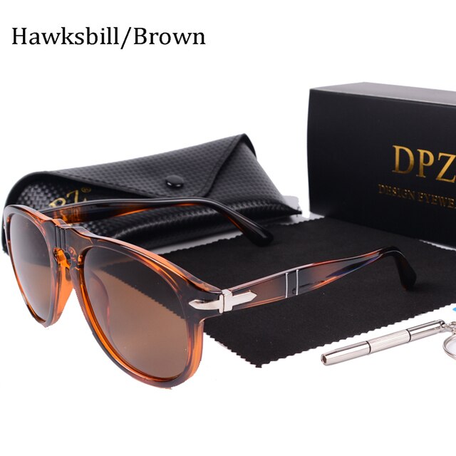 2023 DPZ Polarized Sunglasses Men  Classic Vintage Steve 007 Daniel Craig Driving Brand Design Sun Glasses Oculos 649