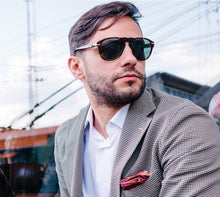 Load image into Gallery viewer, 2023 DPZ Polarized Sunglasses Men  Classic Vintage Steve 007 Daniel Craig Driving Brand Design Sun Glasses Oculos 649