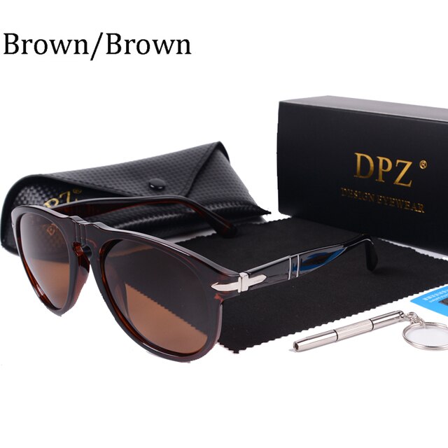 2023 DPZ Polarized Sunglasses Men  Classic Vintage Steve 007 Daniel Craig Driving Brand Design Sun Glasses Oculos 649