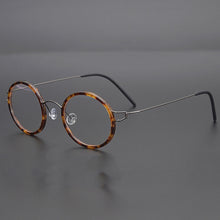 Load image into Gallery viewer, 2023 Denmark Brand Designer Hand-Made Ultralight Retro Round Titanium Acetate Glasses Frame For Men Women Optical Eyeglasses