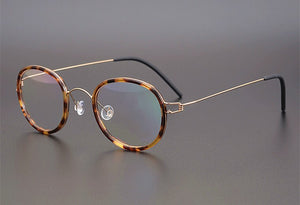 2023 Denmark Brand Designer Hand-Made Ultralight Retro Round Titanium Acetate Glasses Frame For Men Women Optical Eyeglasses