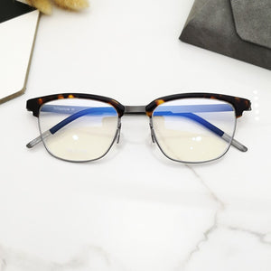2023 Denmark Pure Titanium Korean Lightweight Square Prescription Glasses Frame Men Eyewear Handmade Eyeglasses Women 9824