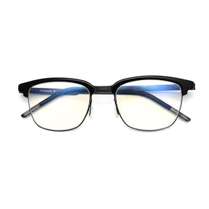 2023 Denmark Pure Titanium Korean Lightweight Square Prescription Glasses Frame Men Eyewear Handmade Eyeglasses Women 9824