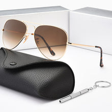 Load image into Gallery viewer, 2023 Designer Titanium Alloy Sunglasses Polarized Men's Sun Glasses Women Pilot Gradient Eyewear Mirror Shades Oculos De Sol
