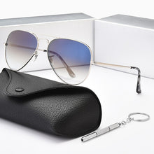 Load image into Gallery viewer, 2023 Designer Titanium Alloy Sunglasses Polarized Men's Sun Glasses Women Pilot Gradient Eyewear Mirror Shades Oculos De Sol