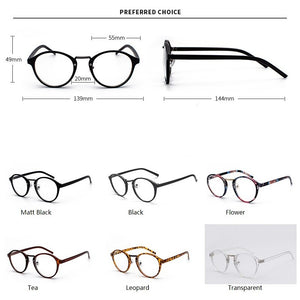 2022 Eye glasses Frame Women Men Transparent Round Spectacle Myopia Nerd Optical Glasses Frames Clear fake glasses Frame okulary