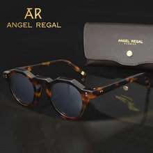 Load image into Gallery viewer, 2023 Eyeglass Acetate Sun Glasses Circle Secret Service Polarized  Sunglasses Eyeglasses Top Acetate Frame British Style Eyewear