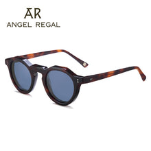 Load image into Gallery viewer, 2023 Eyeglass Acetate Sun Glasses Circle Secret Service Polarized  Sunglasses Eyeglasses Top Acetate Frame British Style Eyewear