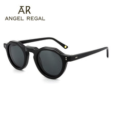 Load image into Gallery viewer, 2023 Eyeglass Acetate Sun Glasses Circle Secret Service Polarized  Sunglasses Eyeglasses Top Acetate Frame British Style Eyewear