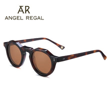 Load image into Gallery viewer, 2023 Eyeglass Acetate Sun Glasses Circle Secret Service Polarized  Sunglasses Eyeglasses Top Acetate Frame British Style Eyewear
