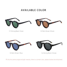 Load image into Gallery viewer, 2023 Eyeglass Acetate Sun Glasses Circle Secret Service Polarized  Sunglasses Eyeglasses Top Acetate Frame British Style Eyewear