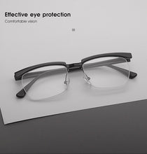 Load image into Gallery viewer, 2023 Anti Blue Ray Half  Eyeglasses Cool Tom Hardy Legend Style Men's Elegant Plain Glasses