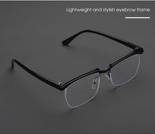 Load image into Gallery viewer, 2023 Anti Blue Ray Half  Eyeglasses Cool Tom Hardy Legend Style Men's Elegant Plain Glasses