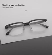 Load image into Gallery viewer, 2023 Anti Blue Ray Half  Eyeglasses Cool Tom Hardy Legend Style Men's Elegant Plain Glasses