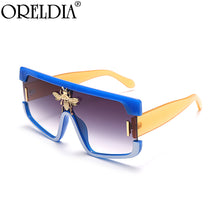 Load image into Gallery viewer, 2023 Big Frames Sunglasses Women One-piece Brand Designer Bee Sun Glasses Lady Punk Colorful Shades Eyeglasses UV400
