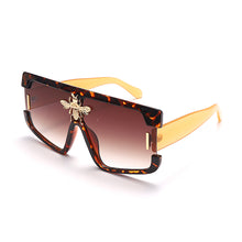 Load image into Gallery viewer, 2023 Big Frames Sunglasses Women One-piece Brand Designer Bee Sun Glasses Lady Punk Colorful Shades Eyeglasses UV400