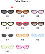 Load image into Gallery viewer, 2023  Brand Design Rectangle Sunglasses Men Black Leopard Summer Male Sun Glasses For women