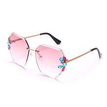 Load image into Gallery viewer, 2023 Brand Design Vintage Rimless Rhinestone Sunglasses Women  Bling Rhinestone Sun Glasses Shades Eyewear UV400