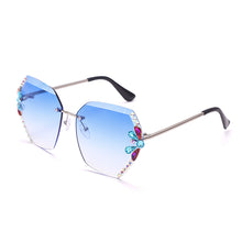 Load image into Gallery viewer, 2023 Brand Design Vintage Rimless Rhinestone Sunglasses Women  Bling Rhinestone Sun Glasses Shades Eyewear UV400