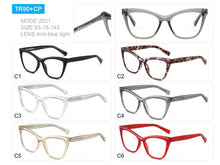 Load image into Gallery viewer, 2022 Fashion Cat Eye Glasses Frame for Women Optical Retro eyeglasses frames Myopia Prescription anti blue ray glasses eyewear