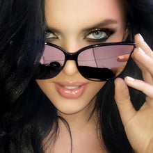 Load image into Gallery viewer, 2023 Cat Eye Sunglasses Women Brand Designer Retro Pierced Female Sun Glasses oculos de sol feminino UV400