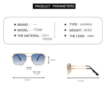 Load image into Gallery viewer, 2023 Classic Flight Seven 007 Rock Style Gradient Sunglasses Cool Men Vintage Brand Design Sun Glasses Oculos De Sol