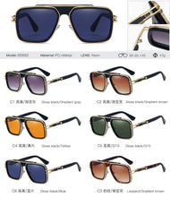 Load image into Gallery viewer, 2023  Classic Metal Mach Style Gradient Pilot Sunglasses Men Women Vintage Brand Design Sun Glasses unisex oculos de sol