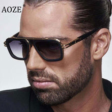Load image into Gallery viewer, 2023  Classic Metal Mach Style Gradient Pilot Sunglasses Men Women Vintage Brand Design Sun Glasses Oculos de sol  UV400