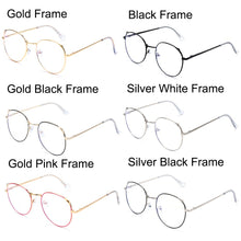 Load image into Gallery viewer, 2022  Computer Glasses Anti Blue Light Gaming Glasses Metal Retro Glasses Frame Anti Glare Eyeglasses Clear Lens Fake Gla