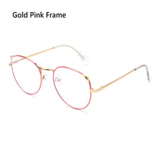 Load image into Gallery viewer, 2022  Computer Glasses Anti Blue Light Gaming Glasses Metal Retro Glasses Frame Anti Glare Eyeglasses Clear Lens Fake Gla