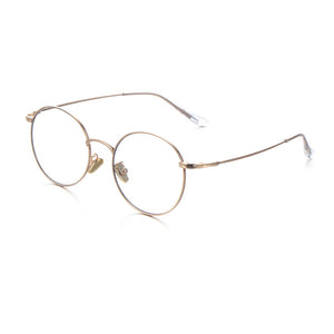 2022  Computer Glasses Anti Blue Light Gaming Glasses Metal Retro Glasses Frame Anti Glare Eyeglasses Clear Lens Fake Gla